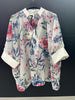 Made in Italy Floral Tencel Cuff Sleeve Top Lagenlook