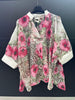 Made in Italy Floral Tencel Cuff Sleeve Top Lagenlook