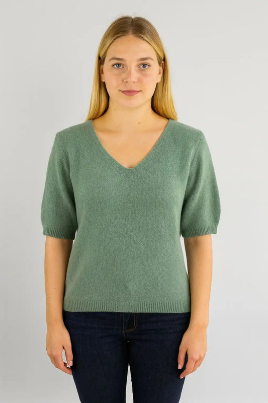 Wool Short Sleeve Jumper