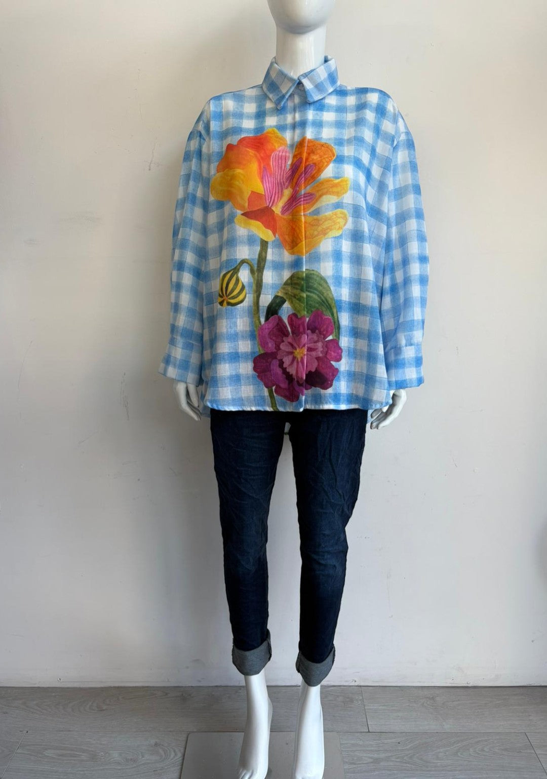 Zeta otto Floral Check Shirt