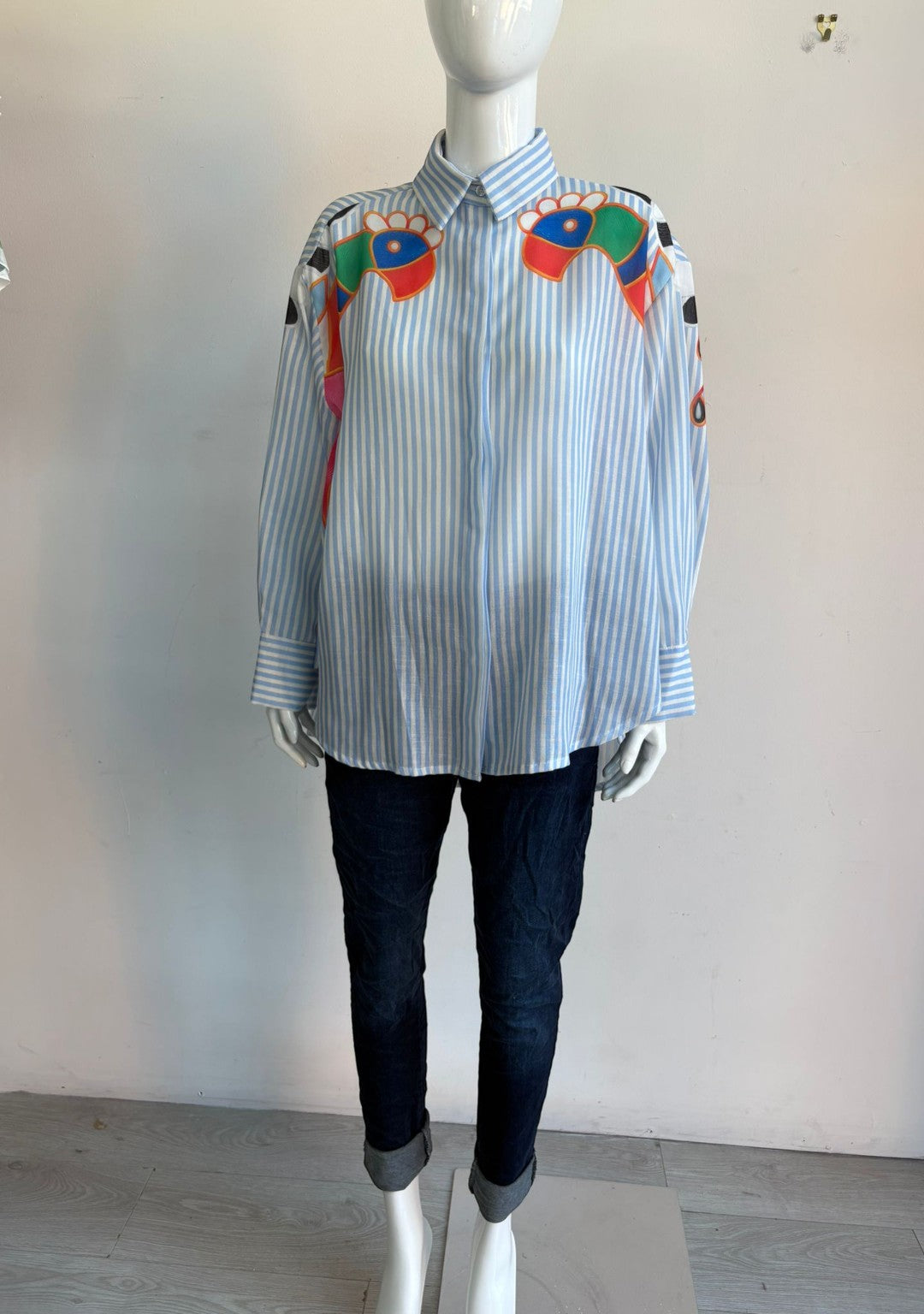 Zeta otto Printed Stripe Shirt