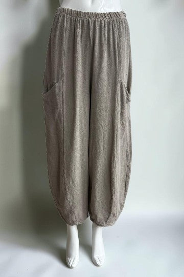 Linen Barrel Lag Pant Lagenlook