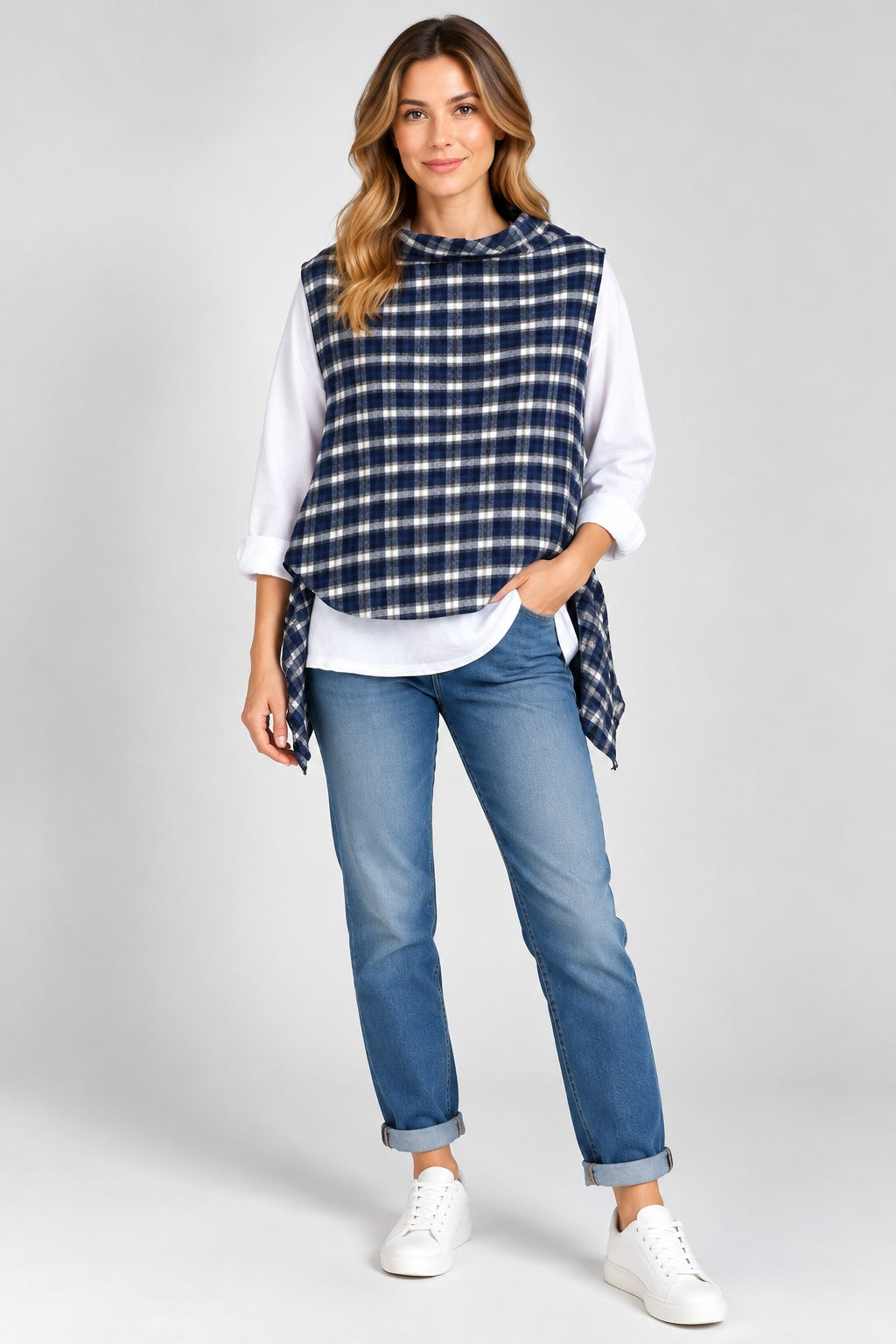 Cotton Plaid Tank Top