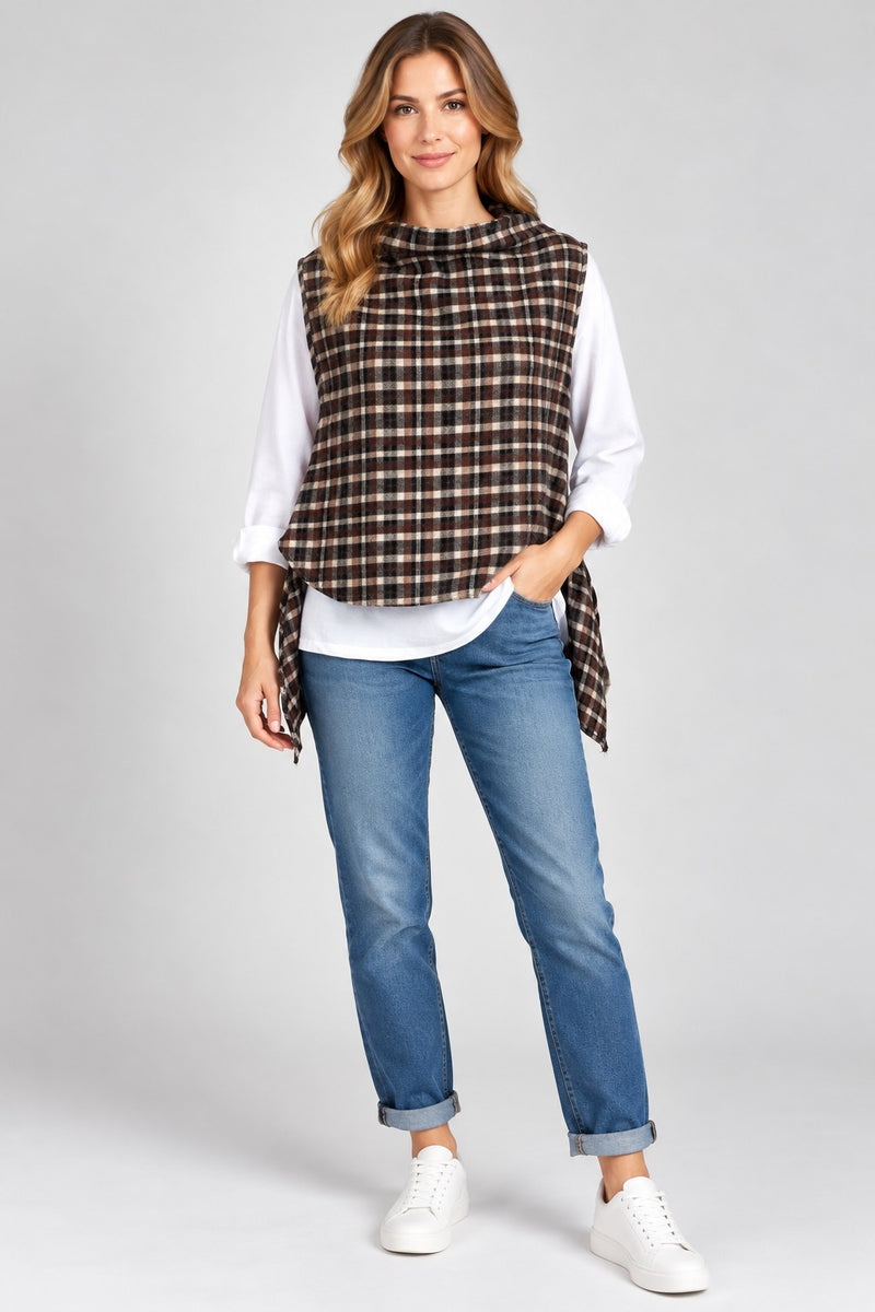 Cotton Plaid Tank Top