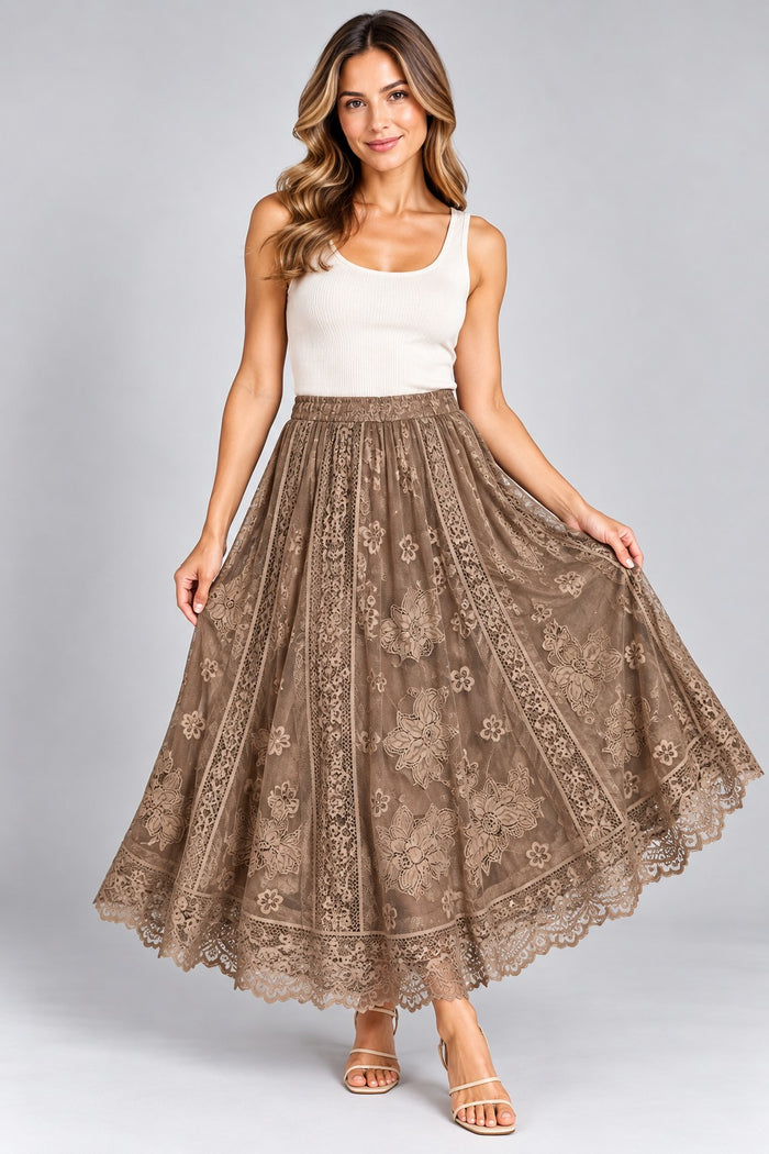 Made in Italy Lace Skirt