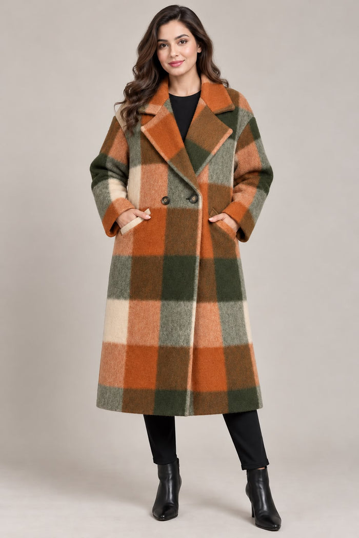 Wool Check Coats