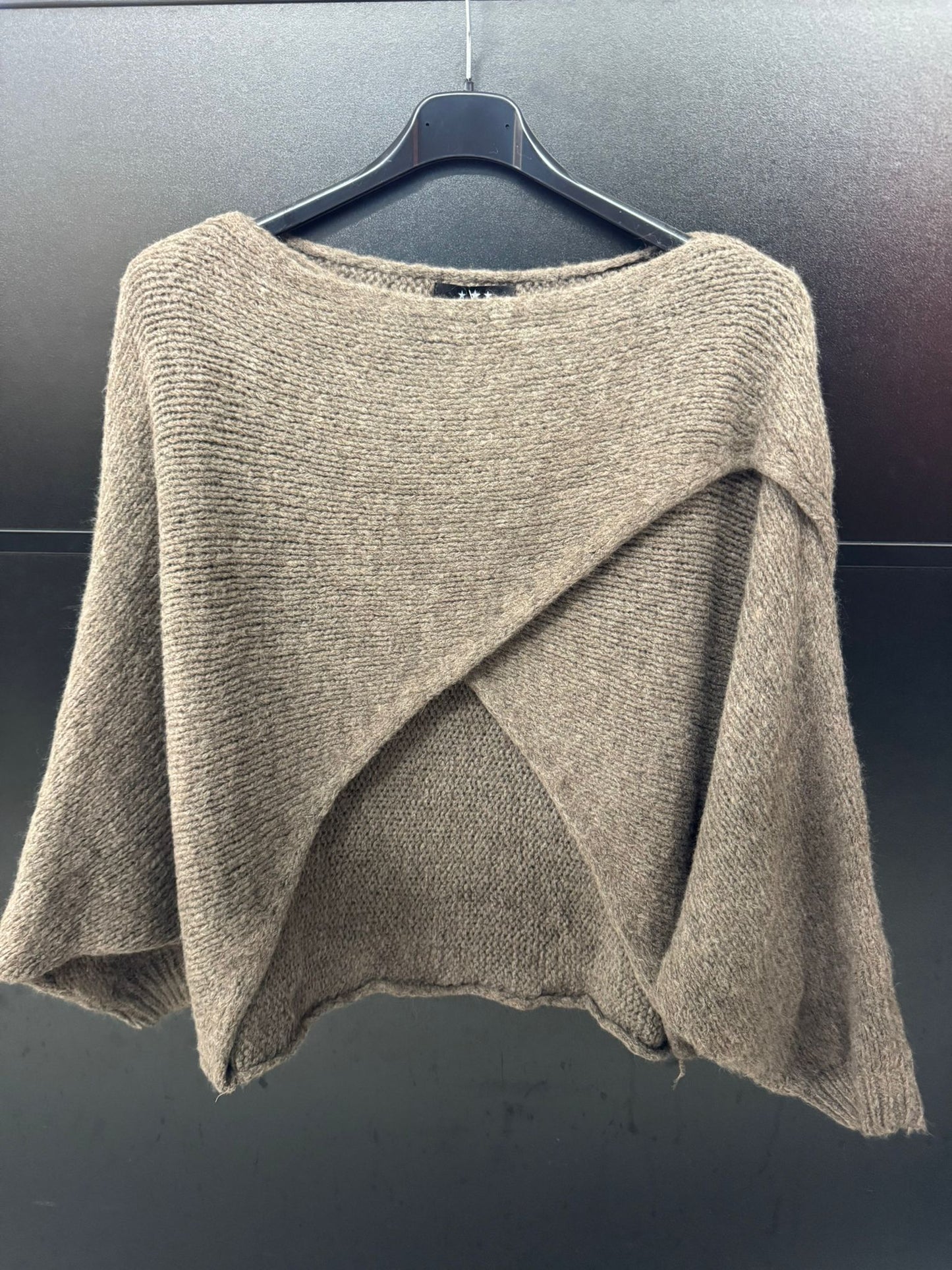 Italian Wool Wrap over Layering Knit