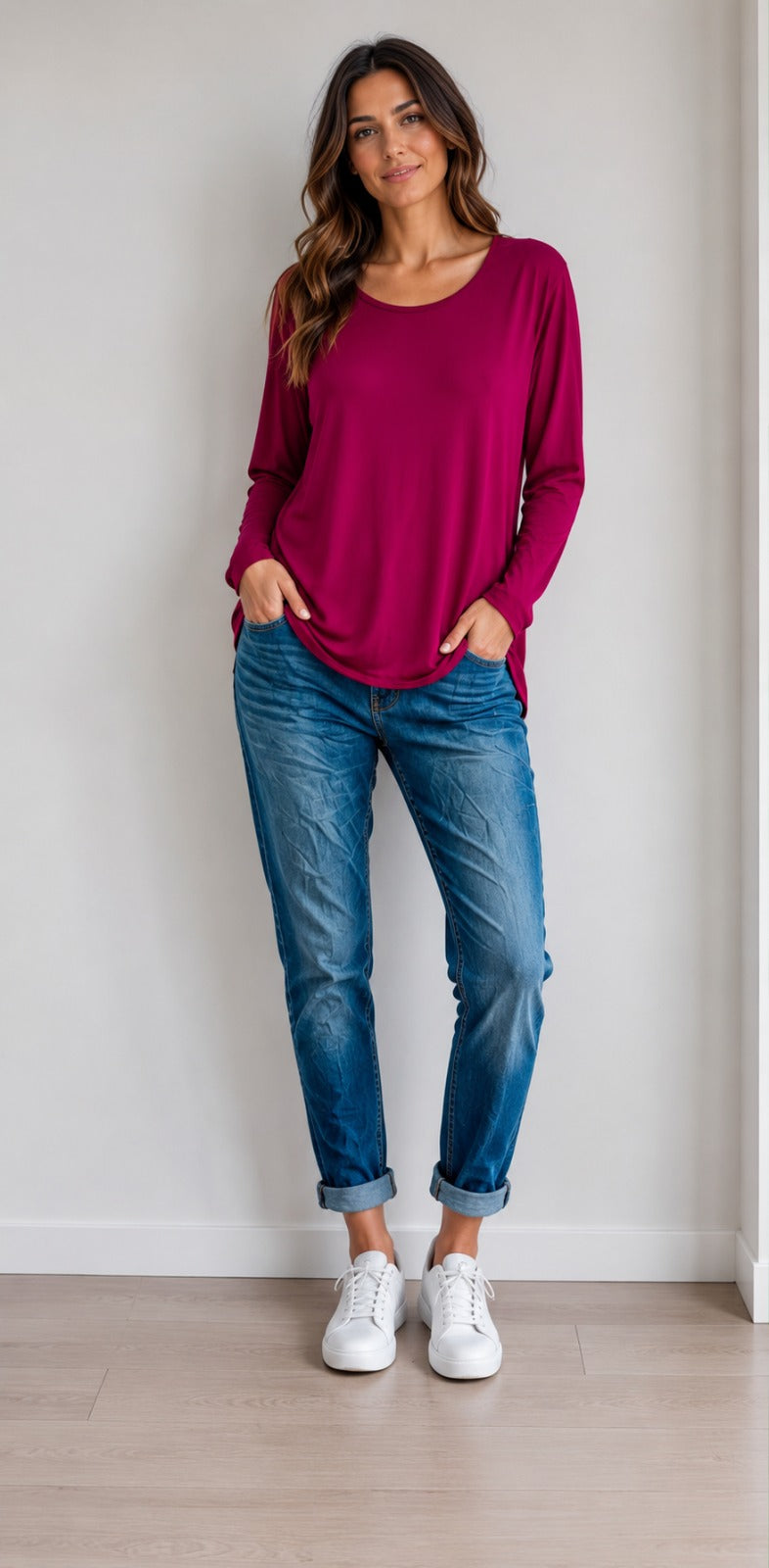 Long Sleeve T-Shirt Basic's Lagenlook