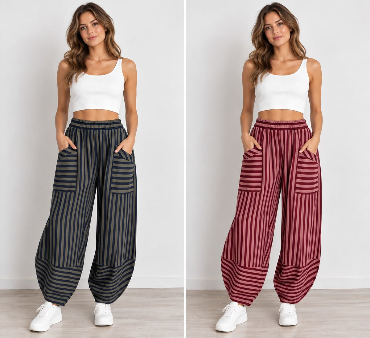 Made in Italy Stripe Shelby Pant