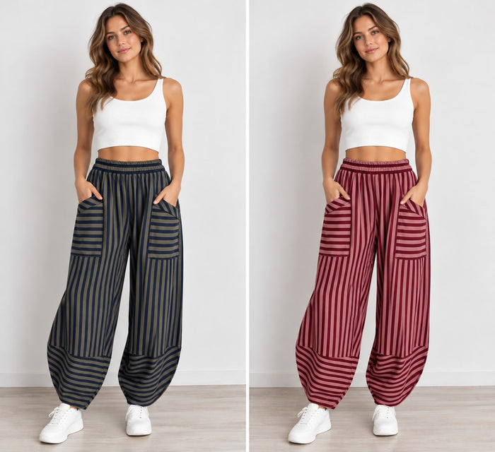 Made in Italy Stripe Shelby Pant