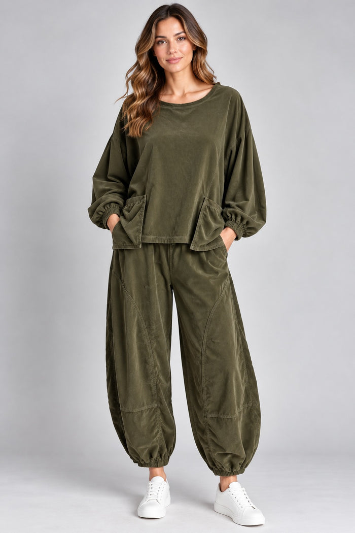Corduroy Balloon Pant