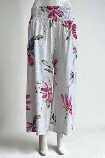 Made in Italy Print Cotton Pant
