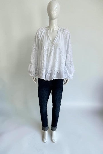 Embroidered Boho Blouse