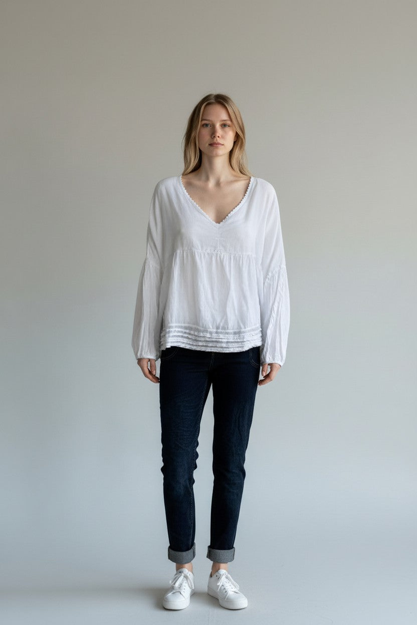 Cotton Artist Smock Top Lagenlook