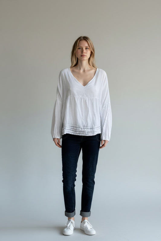 Cotton Artist Smock Top Lagenlook