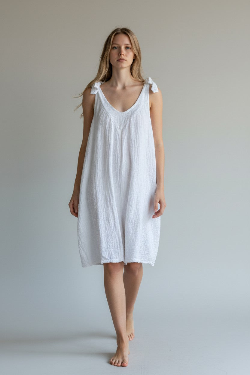 Made in Italy Tie Shoulder Playsuit