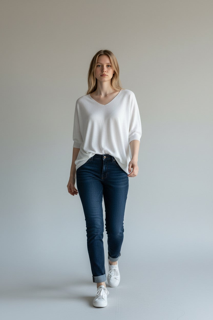 Made in Italy Fine Knit Top