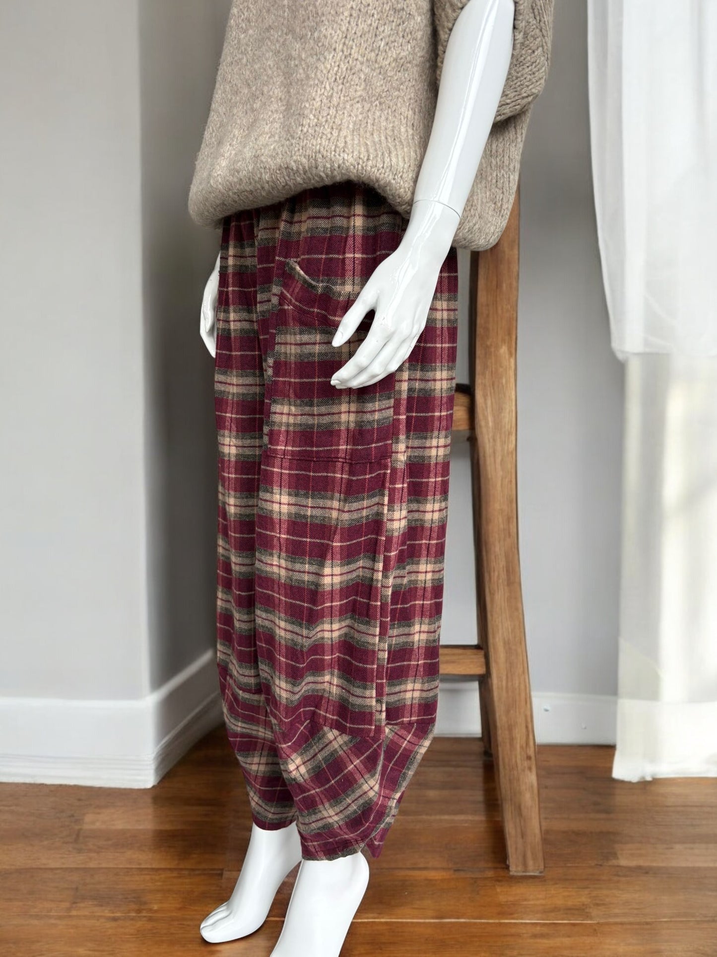 Brushed cotton Shelby Plaid Pant