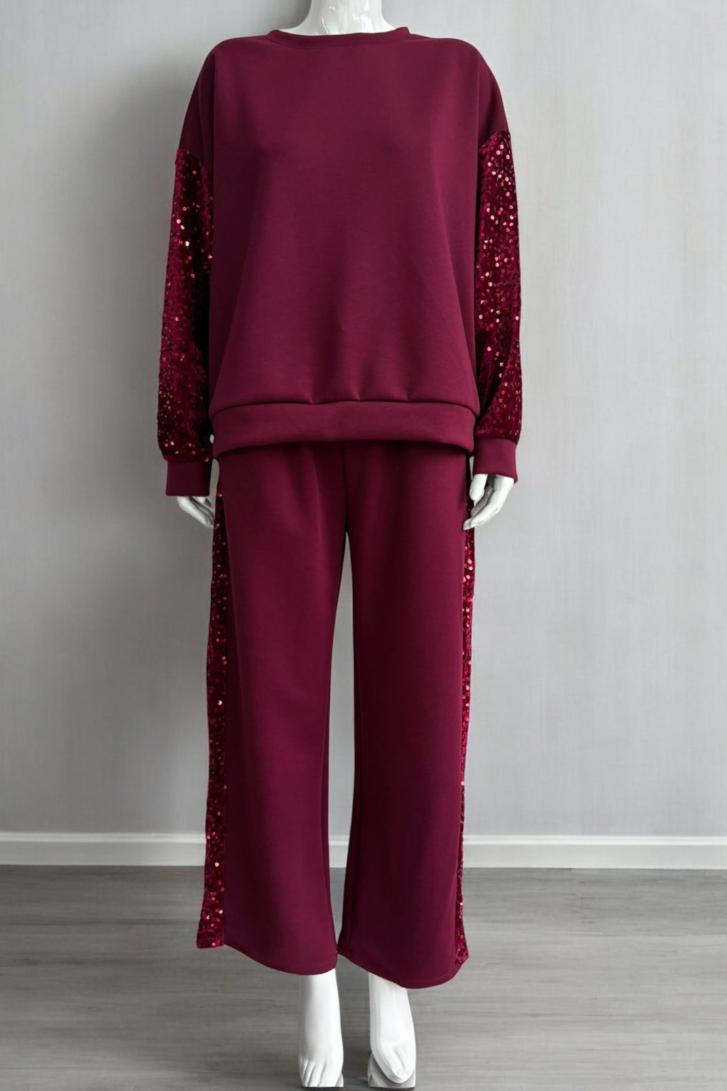 Made in Italy Sequin trim Scuba Pant