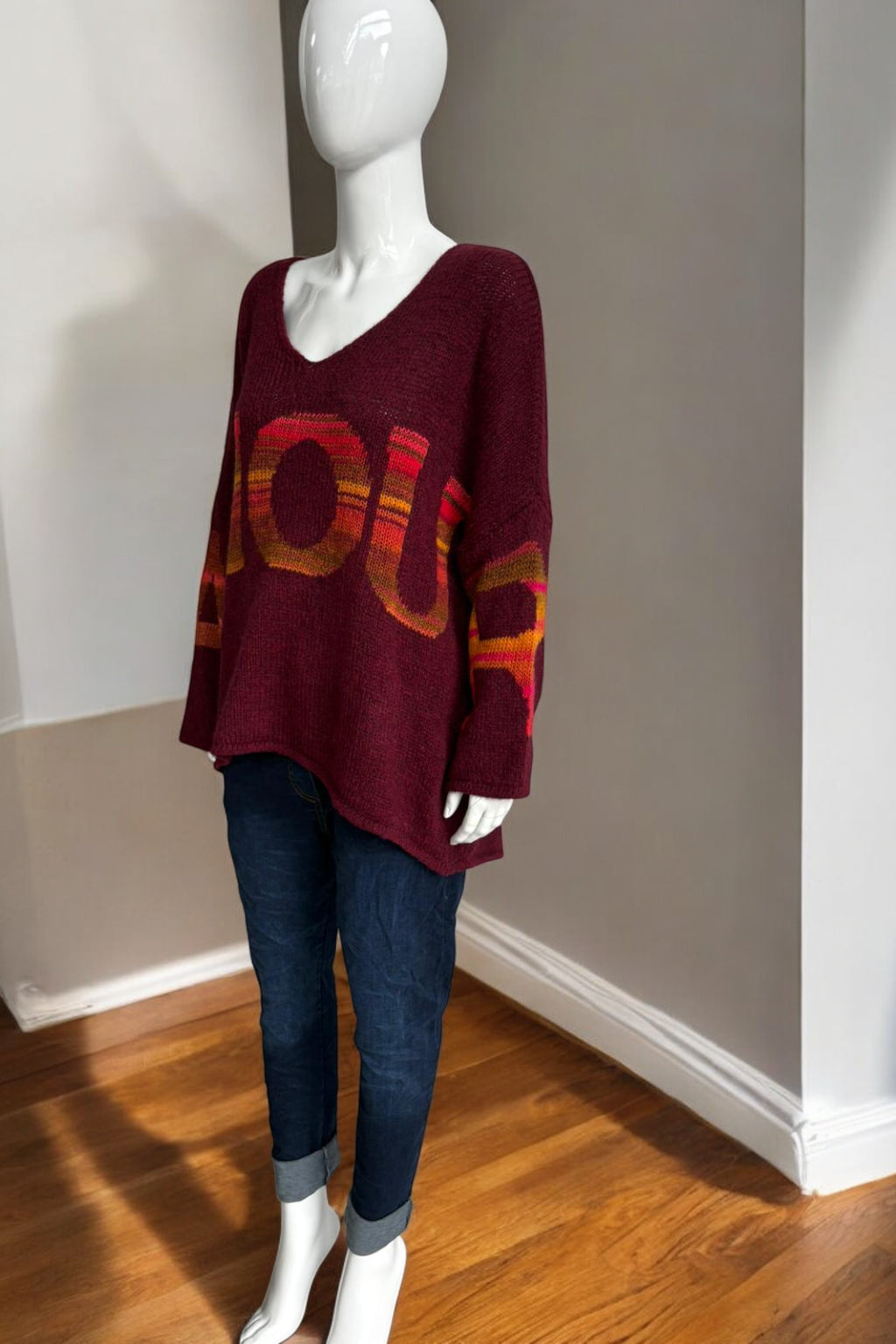 Made in Italy Wool Slouch Amour Jumper