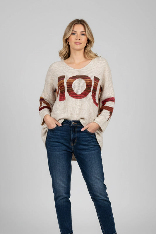 Made in Italy Wool Slouch Amour Jumper