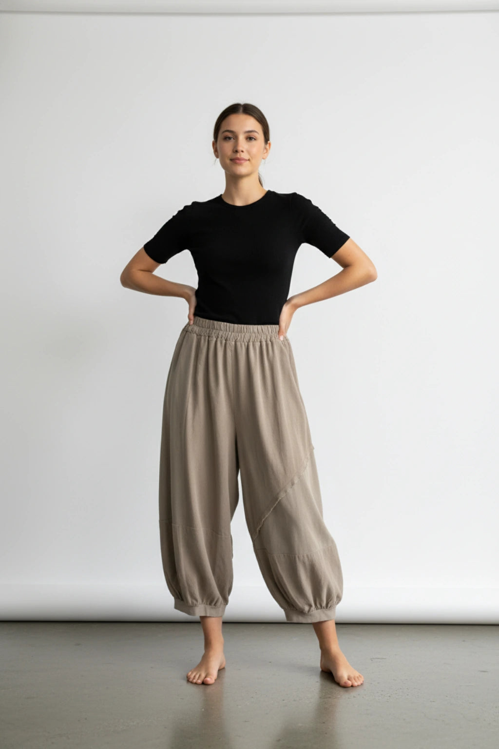 Made In Italy Corduroy Balloon Pant Lagenlook