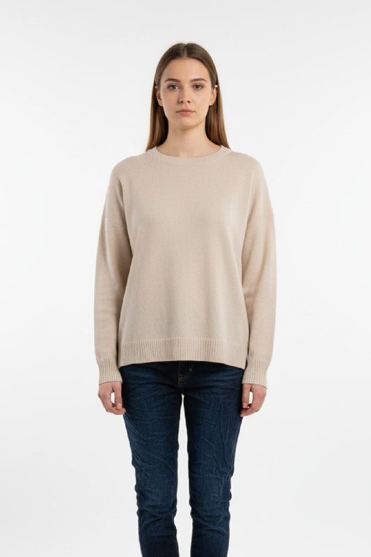 Made in Italy Soft Knit Split Hem Jumper
