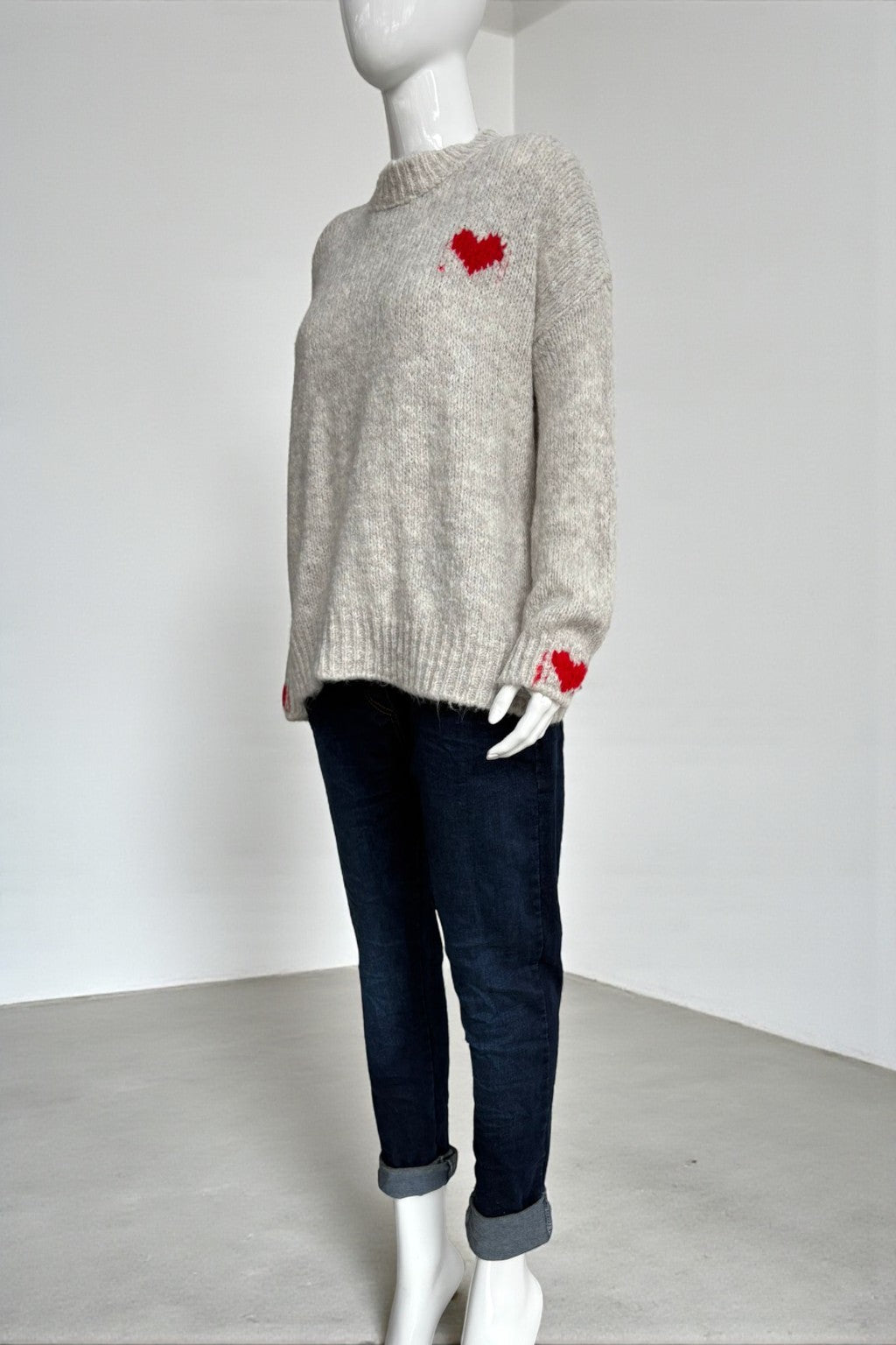 Made in Italy Wool Heart Jumper