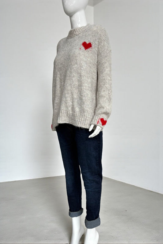Made in Italy Wool Heart Jumper