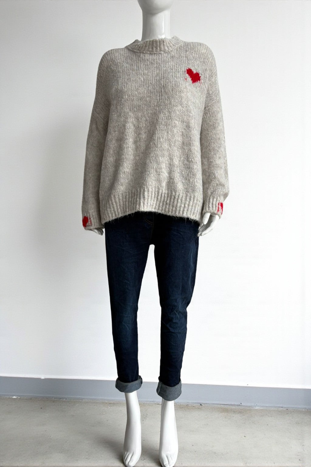 Made in Italy Wool Heart Jumper