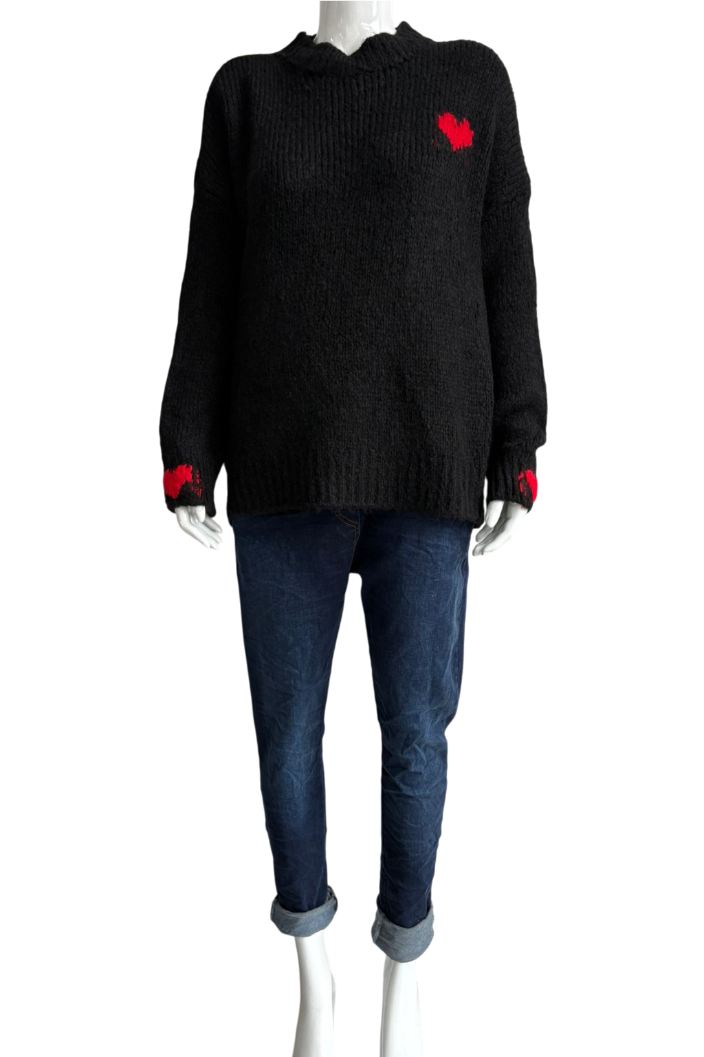 Made in Italy Wool Heart Jumper