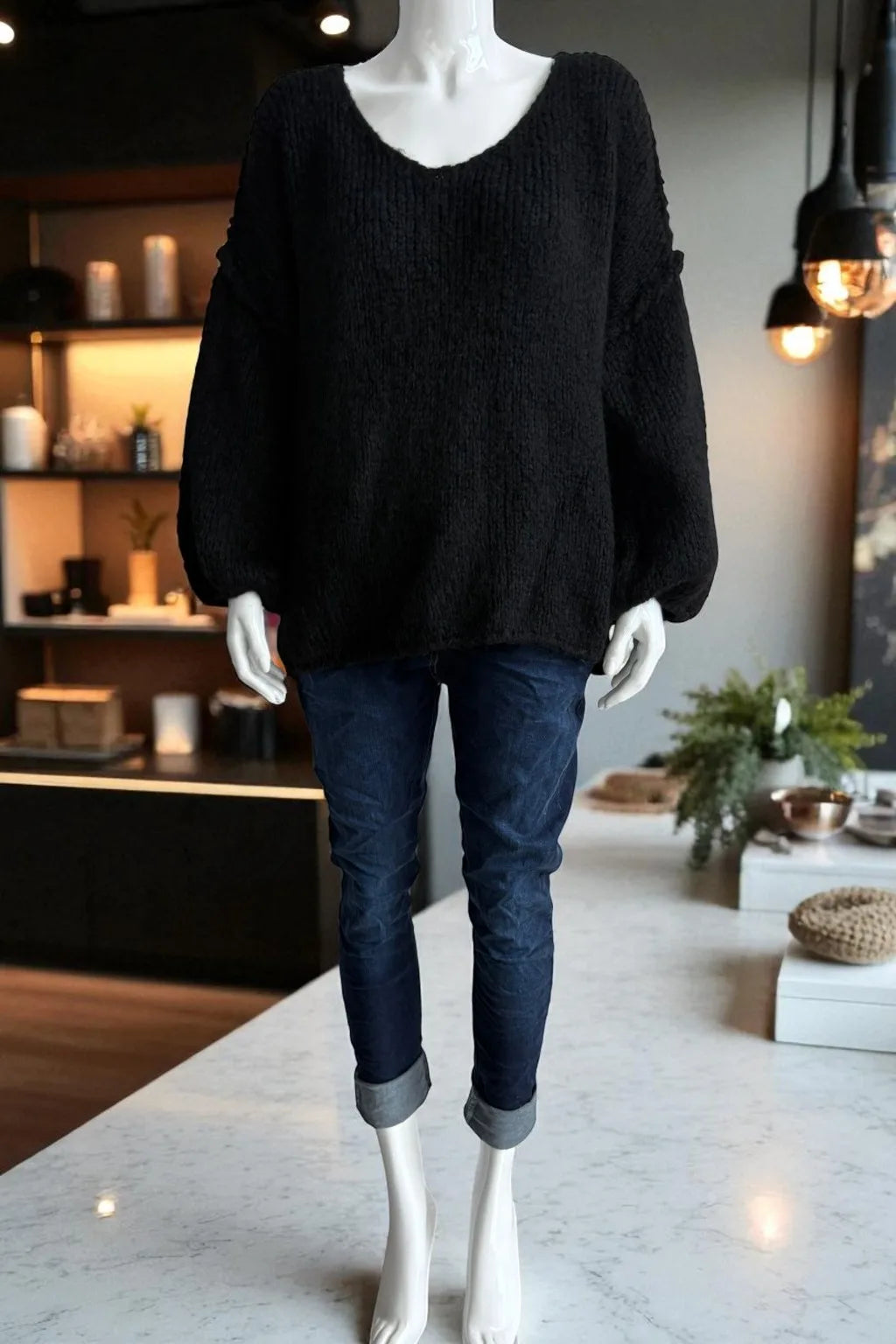 Wool Seam out Knit