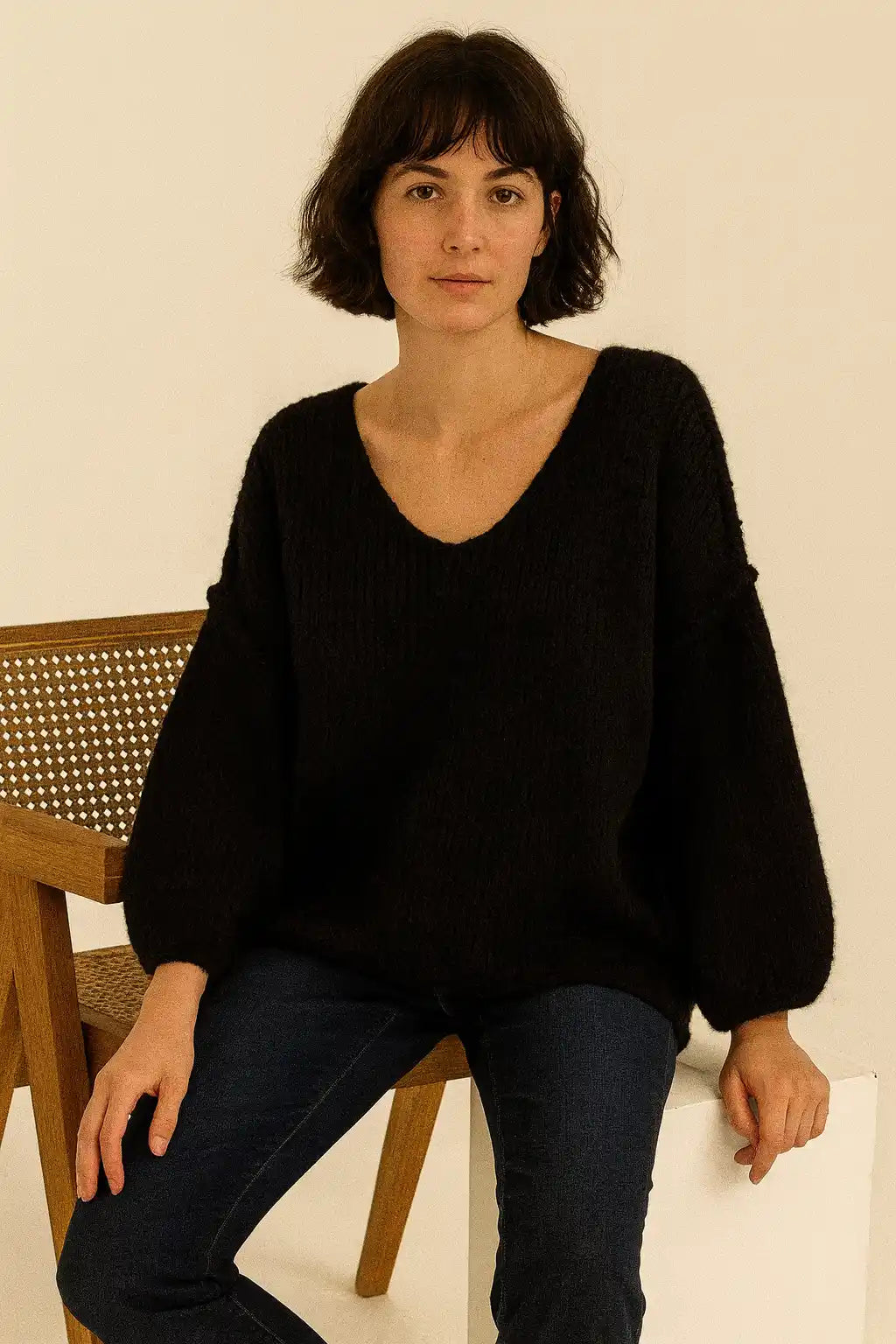 Wool Seam out Knit