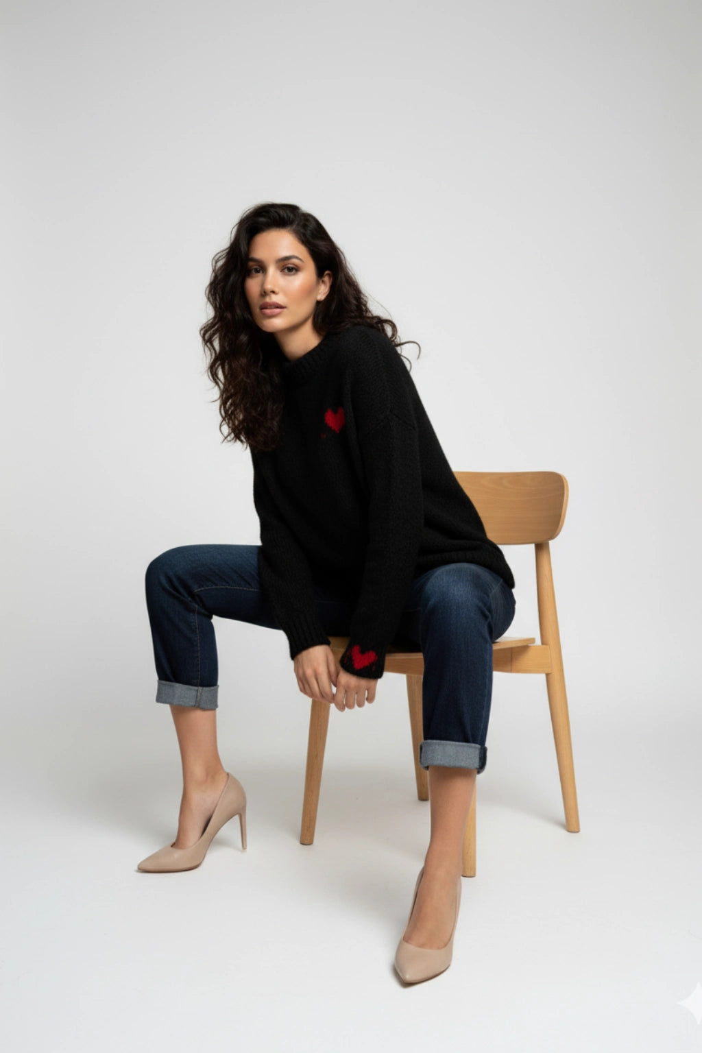 Made in Italy Wool Heart Jumper