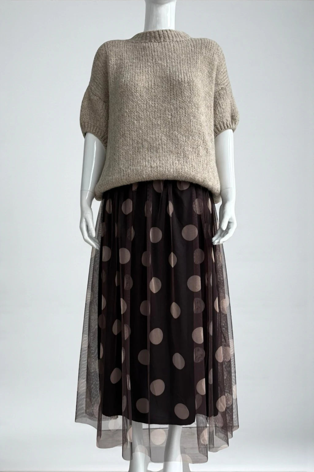 Made in Italy Tulle Printed Skirt