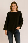 Women's Button Sleeve Soft Knit Lagenlook