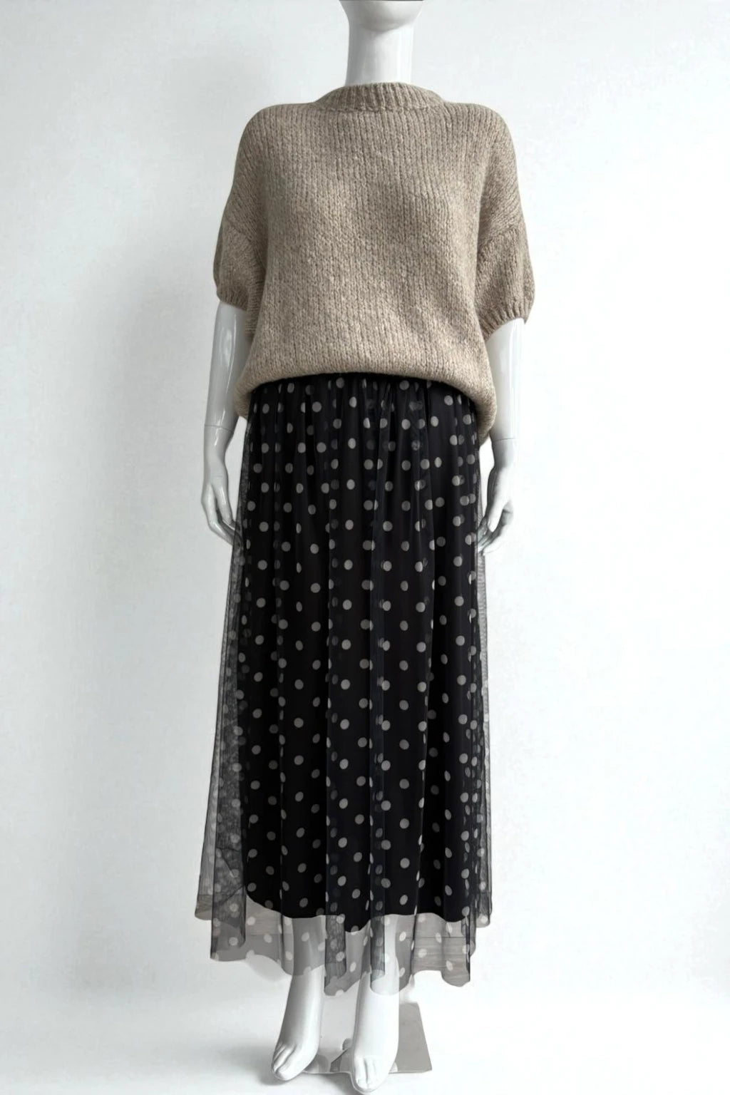 Made in Italy Tulle Printed Skirt