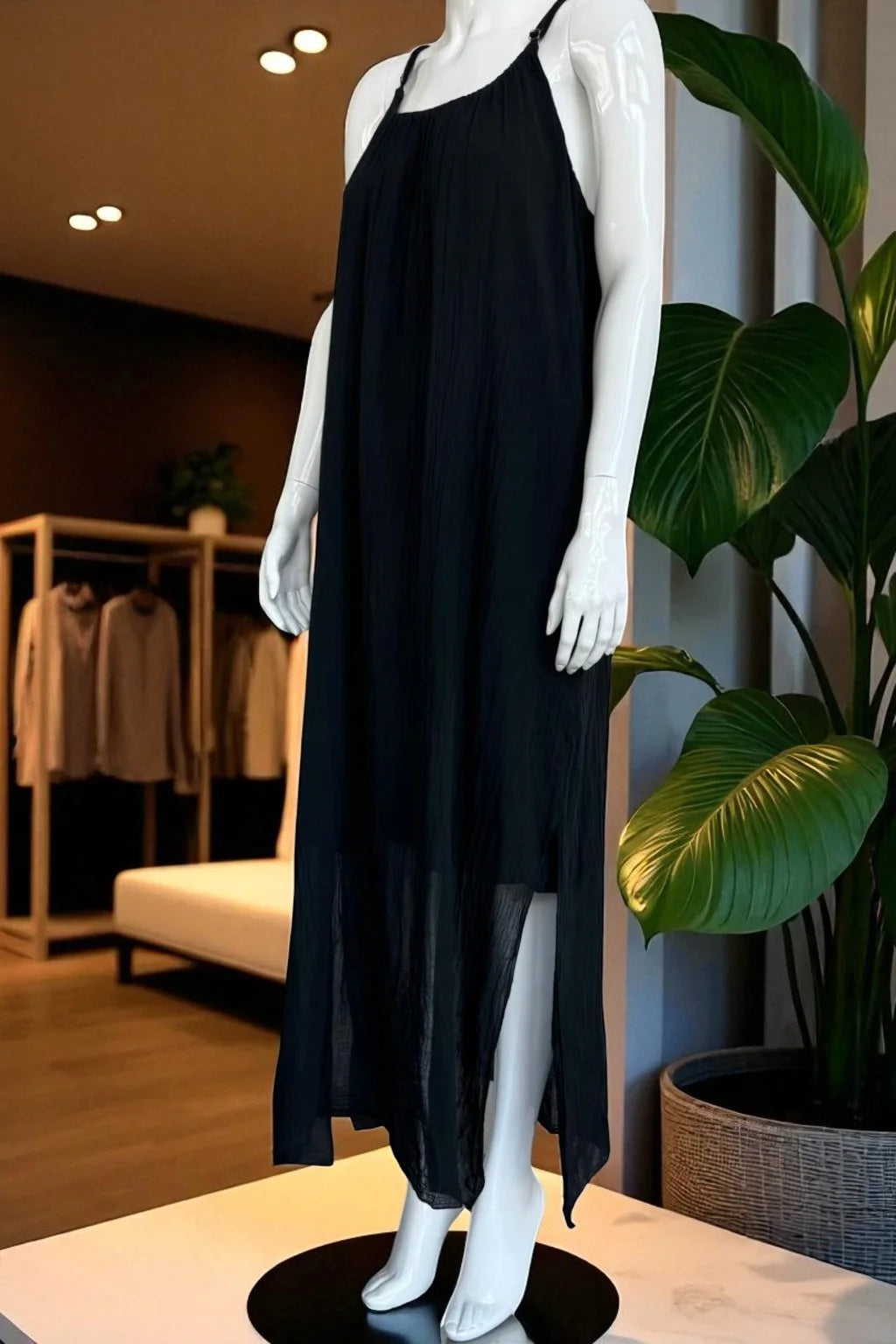 Cotton Strap Maxi Dress