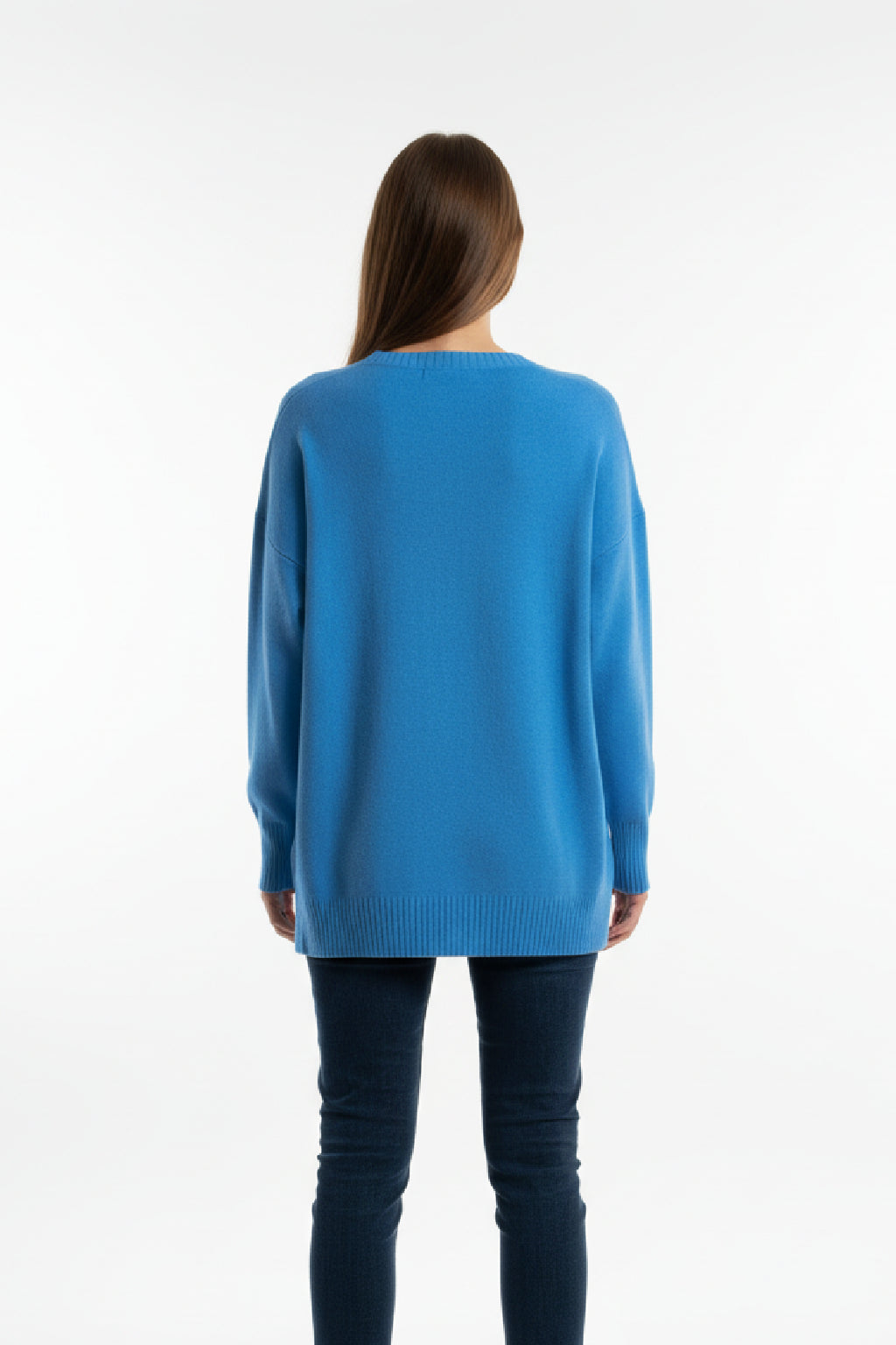 Made in Italy Soft Knit Split Hem Jumper