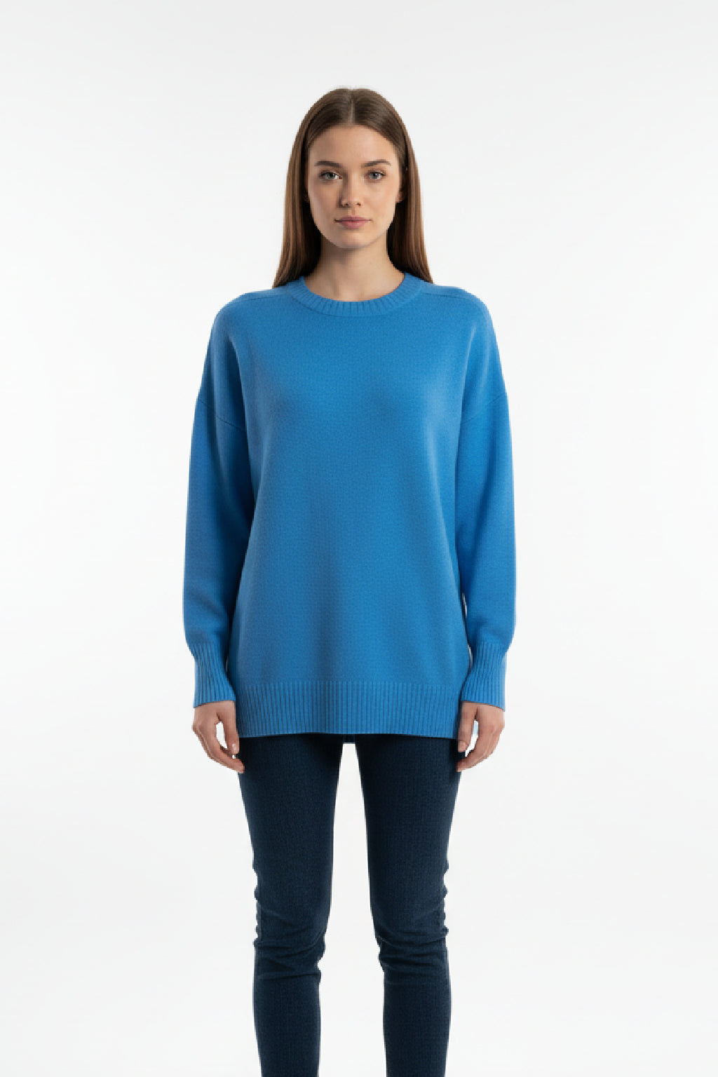 Made in Italy Soft Knit Split Hem Jumper