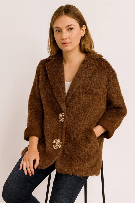 Women's Faux Fur Blazer
