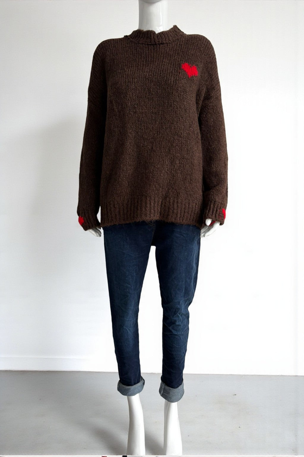 Made in Italy Wool Heart Jumper