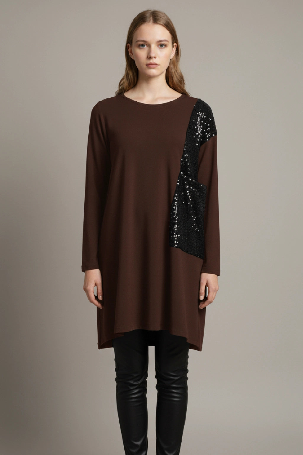 Made in Italy Sequin Panel Dress Partywear