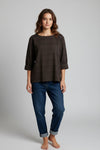 Women's  Plaid 3/4 Sleeve Top