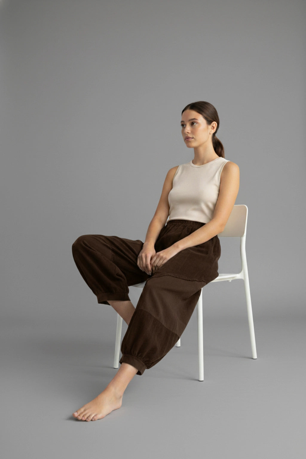 Made In Italy Corduroy Balloon Pant Lagenlook