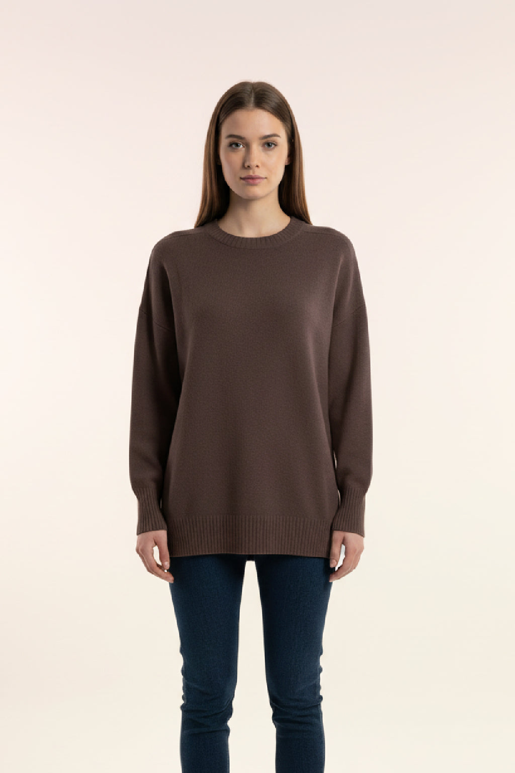 Made in Italy Soft Knit Split Hem Jumper