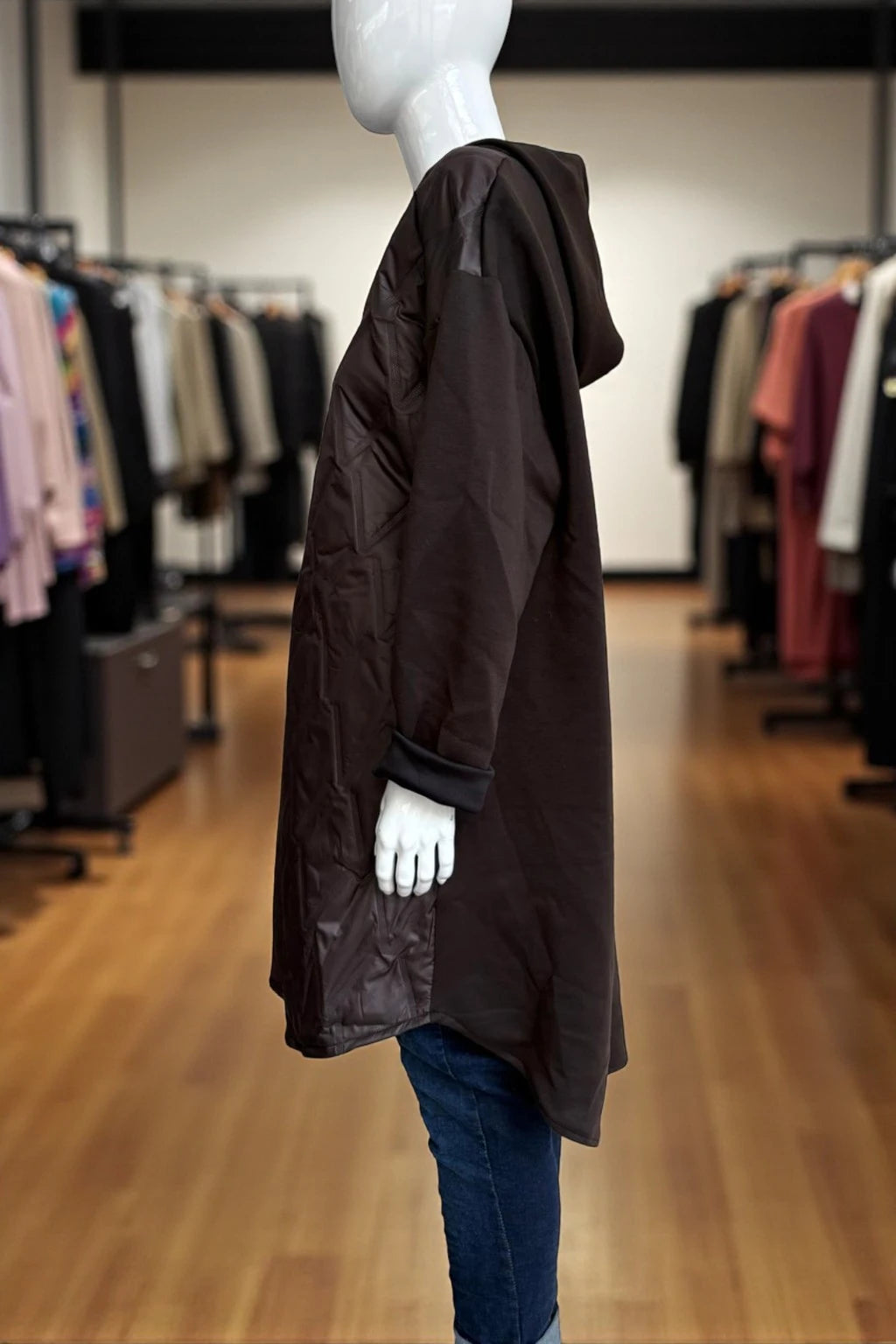 Women's Quilted Puffer Jacket with Zip Closure