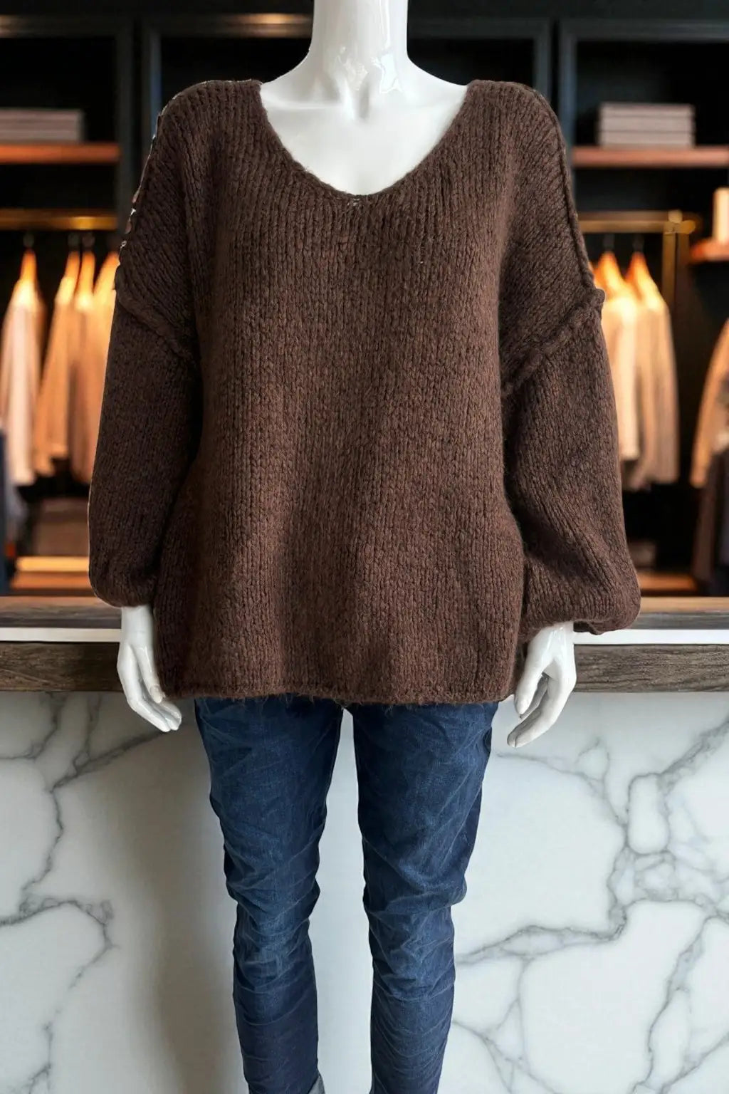 Wool Seam out Knit