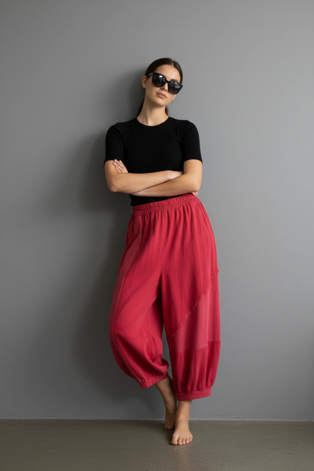 Made In Italy Corduroy Balloon Pant Lagenlook