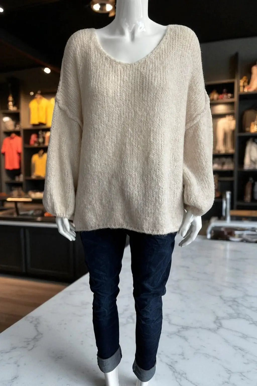 Wool Seam out Knit